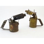 A British mid 20thC Monitor No. 25 blowlamp, together with a Swedish Optimus No. 411 blowlamp, the