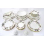 A quantity of assorted Wedgwood dinner wares in the pattern Hathaway Rose to include plates,