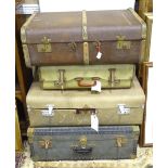 Four vintage travelling trunks (4) Please Note - we do not make reference to the condition of lots