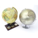 A Danish ScanGlobe combination desk globe with barometer etc. Together with Globe Collection
