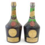 Two bottles of French Benedictine Dom Liqueur, 23 3/4 fl. oz. (2) Please Note - we do not make