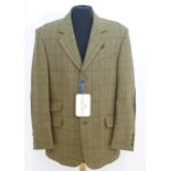 Sporting / Country pursuits: A Laksen EKS tweed field jacket, size S, new with tags, chest