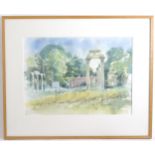 Albany Wiseman (1930-2021), Watercolour, Virginia Water Ruins. Signed and dated (19)99 lower