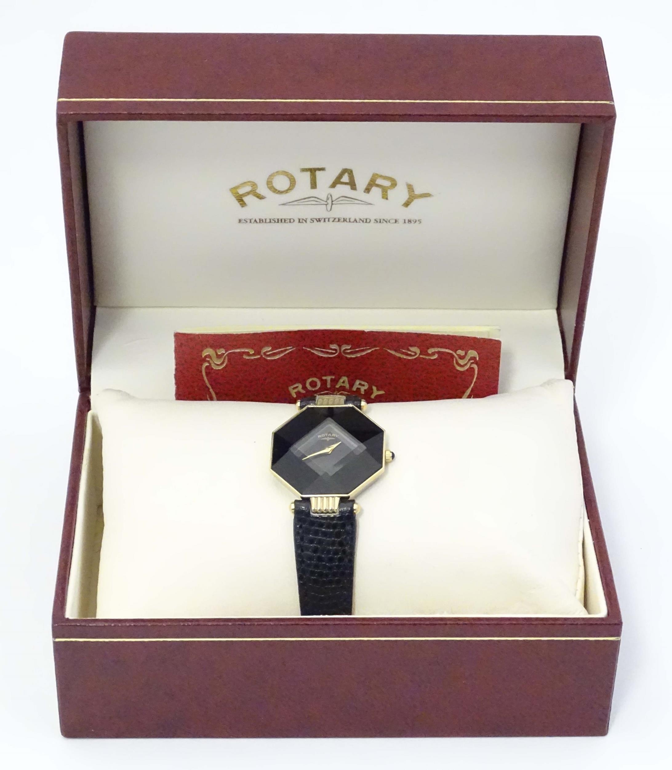 A ladies Rotary wristwatch with original guarantee booklet dated 1997 and box. Please Note - we do