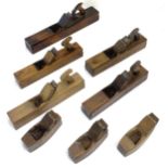 A quantity of assorted woodworking jack and coffin planes, makers to include Marples & Sons,
