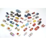 Toys: A quantity of assorted die cast scale model vehicles to include Corgi Toys: Constructor Set