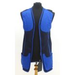 Sporting / Country pursuits: A Beretta shooting vest / skeet vest in blue, size S, new with tags,