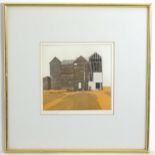 Paul Bisson (b.1938), Limited edition colour etching, no. 16 / 40, Net Lofts, Hastings. Signed,