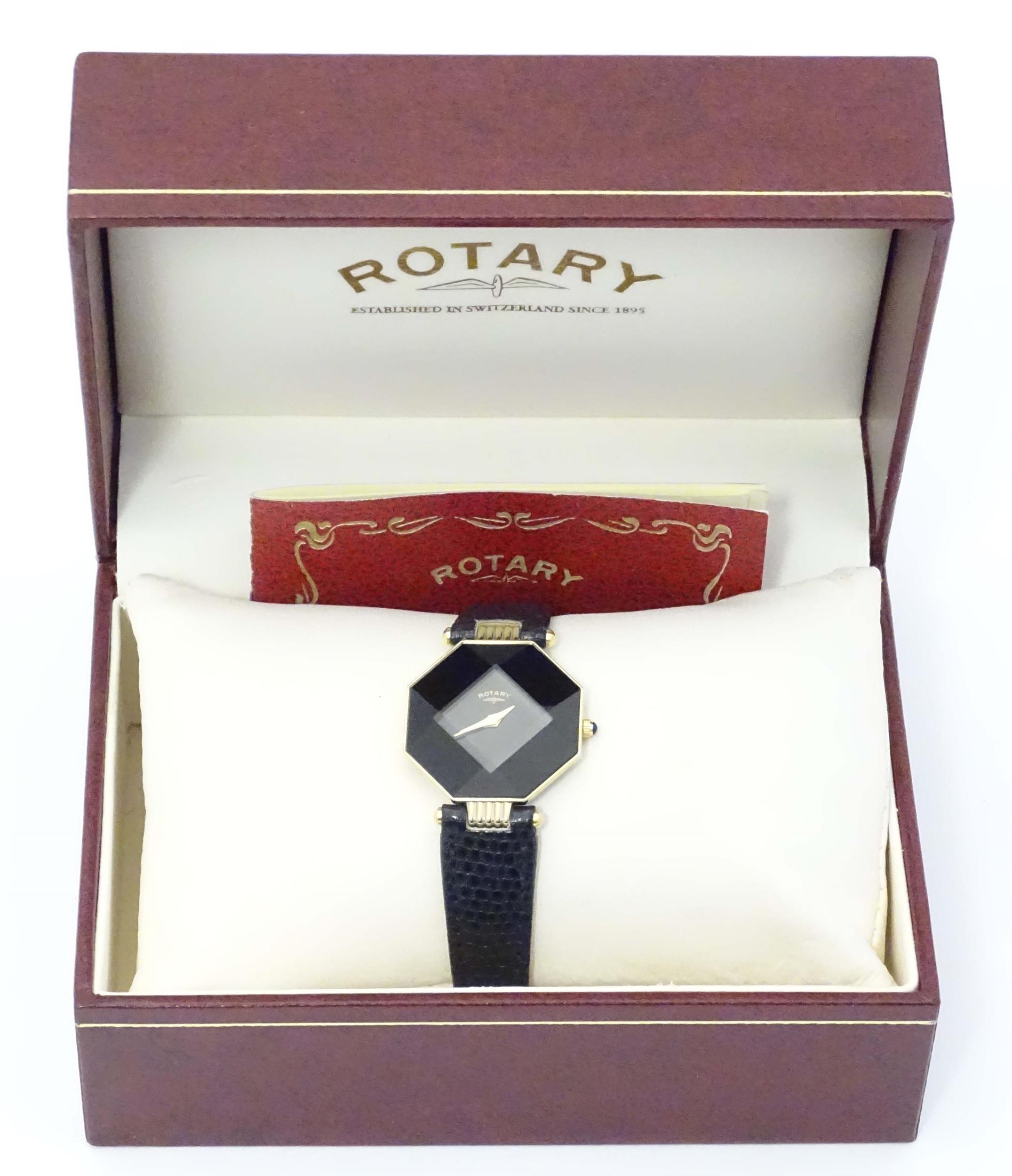 A ladies Rotary wristwatch with original guarantee booklet dated 1997 and box. Please Note - we do - Image 2 of 9
