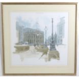 Albany Wiseman (1930-2021), Signed lithograph, The Mansion House, from a watercolour commission by