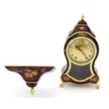 A reproduction Eluxa 8-day clock with wall bracket. The clock. Approx. 12 1/2" high Please Note - we