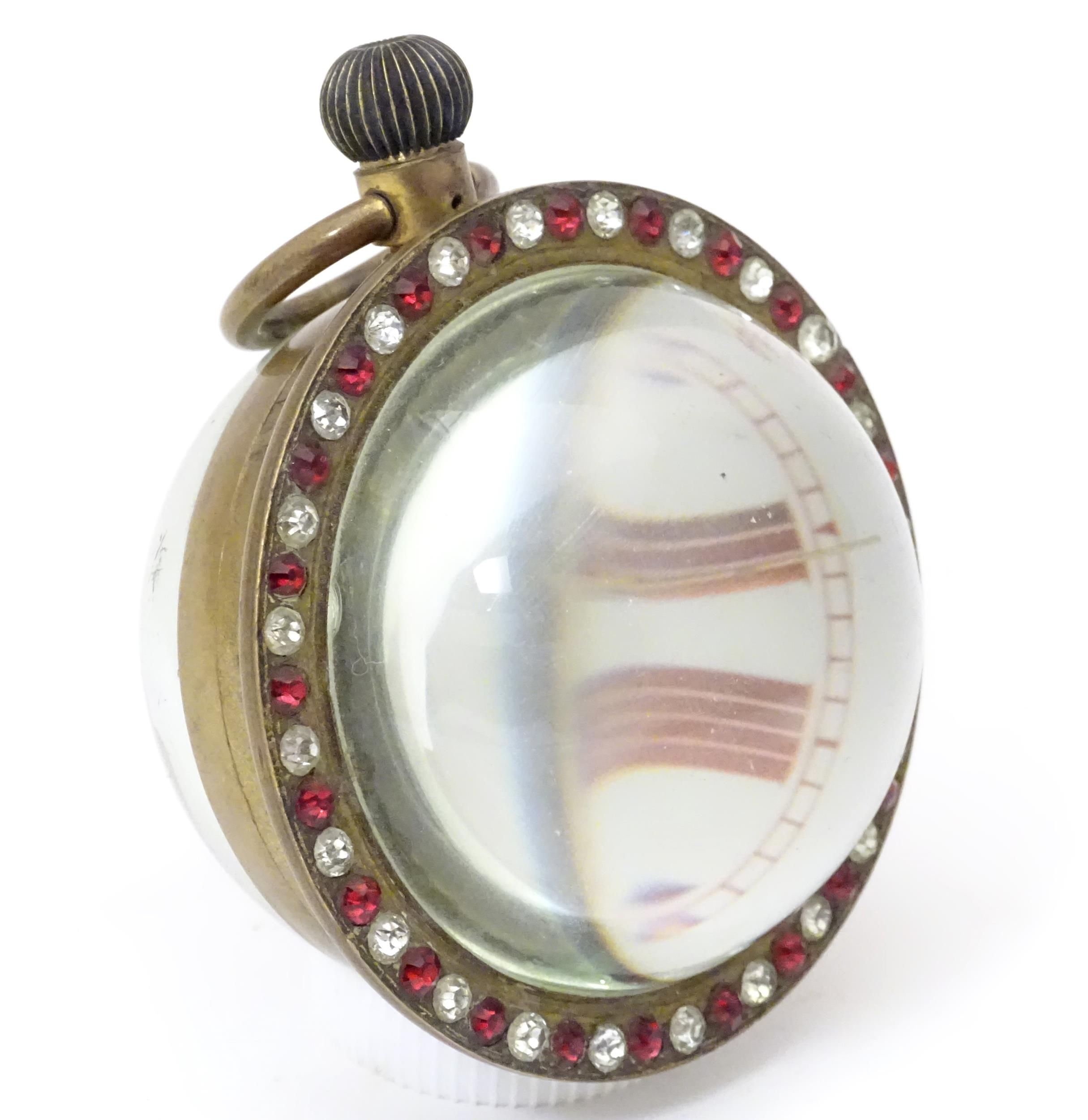 A bulls eye pocket / desk watch, the dial signed J. N Masters Ltd. Rye Sussex the surround decorated - Image 4 of 11