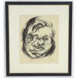 Jacques Saraben (b. 1939), Limited edition artist's proof lithograph, A portrait of Francis Bacon.