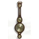 A late 19thC / early 20thC mahogany cased 5-glass banjo barometer. Approx. 39" high Please Note - we