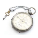 A Victorian silver pocket watch, the case hallmarked Chester 1900, maker The Lancashire Watch