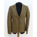 Sporting / Country pursuits: A Laksen Melville ladies tweed jacket, size XS, new with tags, chest