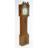 Charles Adamson Montrose - Scotland : A 19thC Scottish mahogany cased 8-day longcase clock with swan