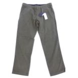 Sporting / Country pursuits: A pair of Laksen moleskin trousers in olive green, new with tags, waist