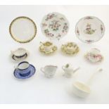 A quantity of assorted ceramics, to include a Worcester blue and white cup and saucer, a Royal