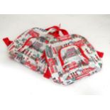 Two Cath Kidston Kids bags / children's backpacks with London decoration. (2) Please Note - we do