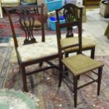 Three late 19th / early 20thC chairs (3) Please Note - we do not make reference to the condition