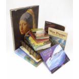 A quantity of assorted books to include Vermeer and His World by Serena Cant, Rural France by John