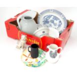 A quantity of assorted ceramics to include a Fortnum and Mason bowl, a Coalport footed bowl with