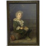 A Pears advertising print, Bubbles, after Sir John Everett Millais. Approx. 28" x 18 1/2" Please