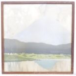 A colour print depicting Errigal, County Donegal by Paul Henry. Approx. 21 1/2" x 21 1/2" Please