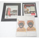 Assorted adverts : Wayne Pump ( Petrol / gas Pumps) Hotpoint Push Button cooking (oven ) and two for