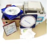 A large quantity of assorted collectors / cabinets plates, to include Royal Worcester NSPCC