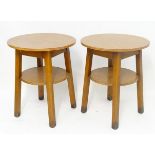 Two cafe / club / pub tables. each approx 29" high Please Note - we do not make reference to the