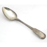 A Georgian silver fiddle pattern teaspoon. Hallmarked London 1819 maker William Bateman. Approx 5