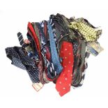 A large quantity of assorted mid 20thC gentleman's silk neck ties Please Note - we do not make