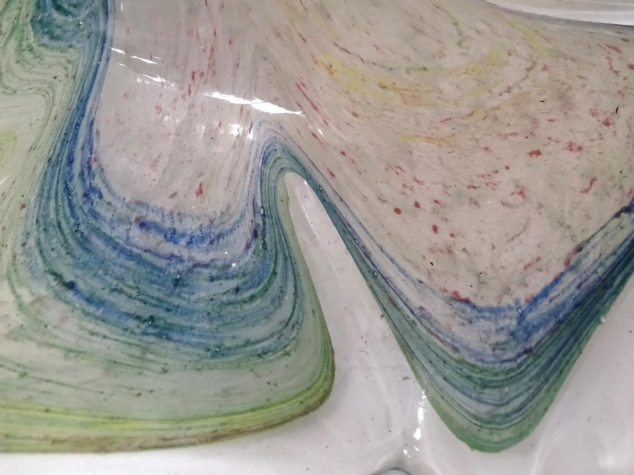 Two items of studio art glass. Each approx. 9" long (2) Please Note - we do not make reference to - Image 8 of 9