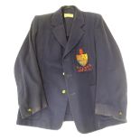 A vintage blazer by Jack Hobbs Ltd., London, with badge for K.C.L.R.F.C 1952, 53, 54 Please Note -