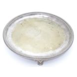 Midwifery Interest: A silver plate tray / salver engraved to centre Haig Maternity Home, Perrumpo,
