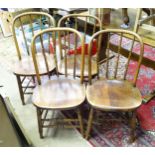 Four Windsor dining chairs (4) Please Note - we do not make reference to the condition of lots