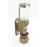 A late 20thC oil lamp in the railway style labelled GWR. Approx. 10 3/4" long Please Note - we do