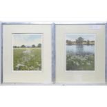 Two signed limited edition prints titled Three Oaks, and Four Oaks by Graham Evernden. Signed,