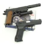 A boxed KWC model KM43 177 CO2 BB pistol together with a Crossman 1911 BB 177 calibre pistol