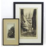 After Theodore Irving Dalgliesh (1855-1941), c. 1910, Etching, Mercery Lane, Canterbury. Signed in