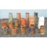 Fifteen assorted chimney pots (15) Please Note - we do not make reference to the condition of lots