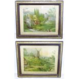 A pair of colour prints depicting rural scenes (2) Please Note - we do not make reference to the