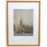 After Laurence Stephen Lowry (1887-1976), Limited edition print, no. 408/1500, St. Luke's Church.