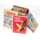 Books: A box of 16 illustrated children's books/magazines from the 1950s to the 1990 including story