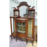 An early 20thC glazed display cabinet Please Note - we do not make reference to the condition of