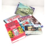 Six books on the subject of transport to include The Golden Years of British Trams by Colin Garratt,