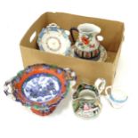 A quantity of assorted ceramics to include a Losol Ware jug in the pattern Shanghai, Masons