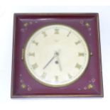 A Wall clock with quartz movement. The dial signed Jungans Meister approx 10" high Please Note -